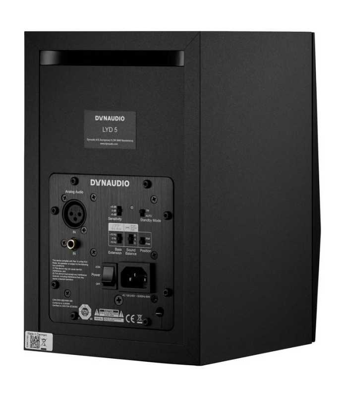 Moniteur de studio Dynaudio LYD-5 Black