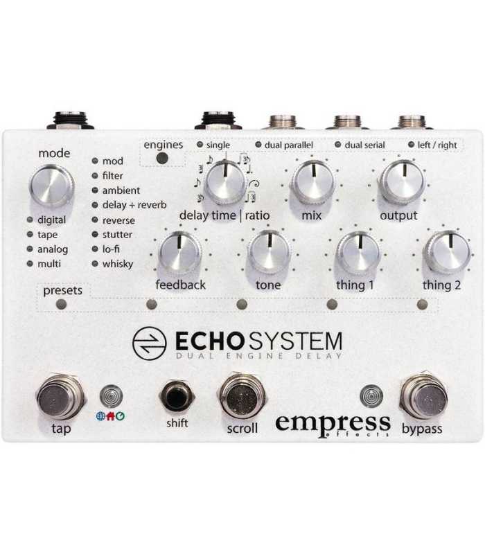 Pedal de retardo Echosystem de Empress Effects
