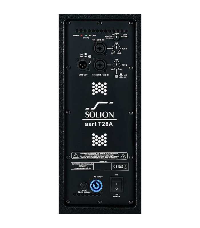 Enceinte polyvalente 2 voies bi-amplifié Solton AART T-28A