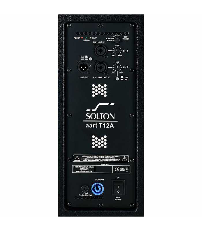 Altavoz polivalente de 2 vías biamplificado Solton AART T-12A