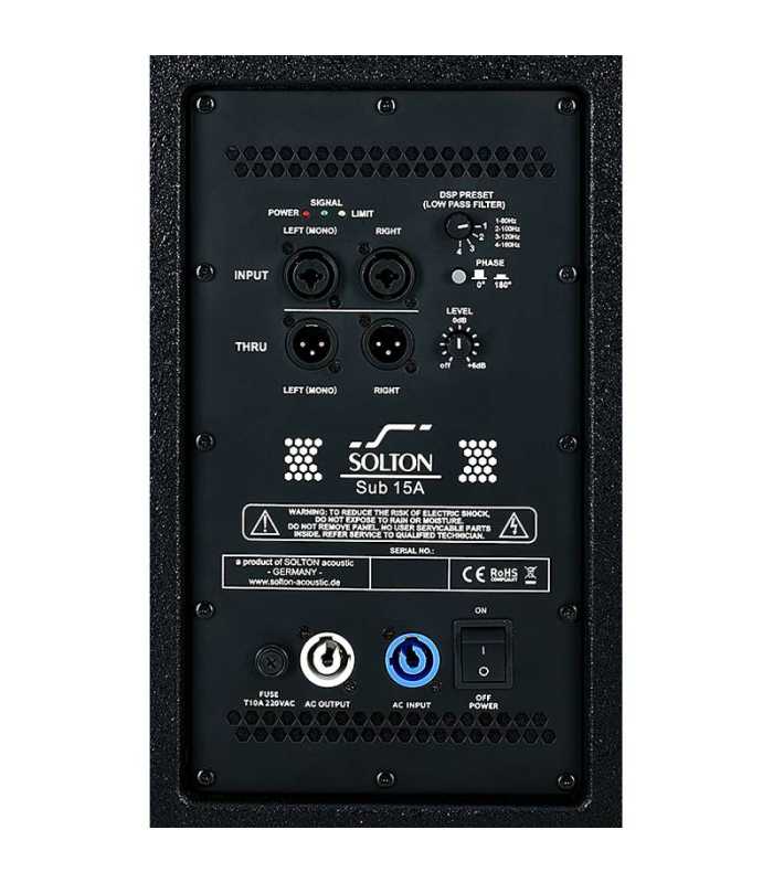 Caisson de basses 15" Solton AART SUB 15A
