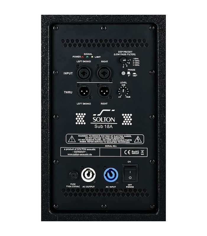 Caisson de basses 18" Solton AART SUB 18A