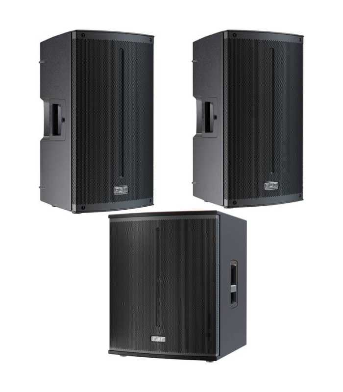 Sistema amplificado FBT X-LITE 115A (par) y X-SUB 118SA