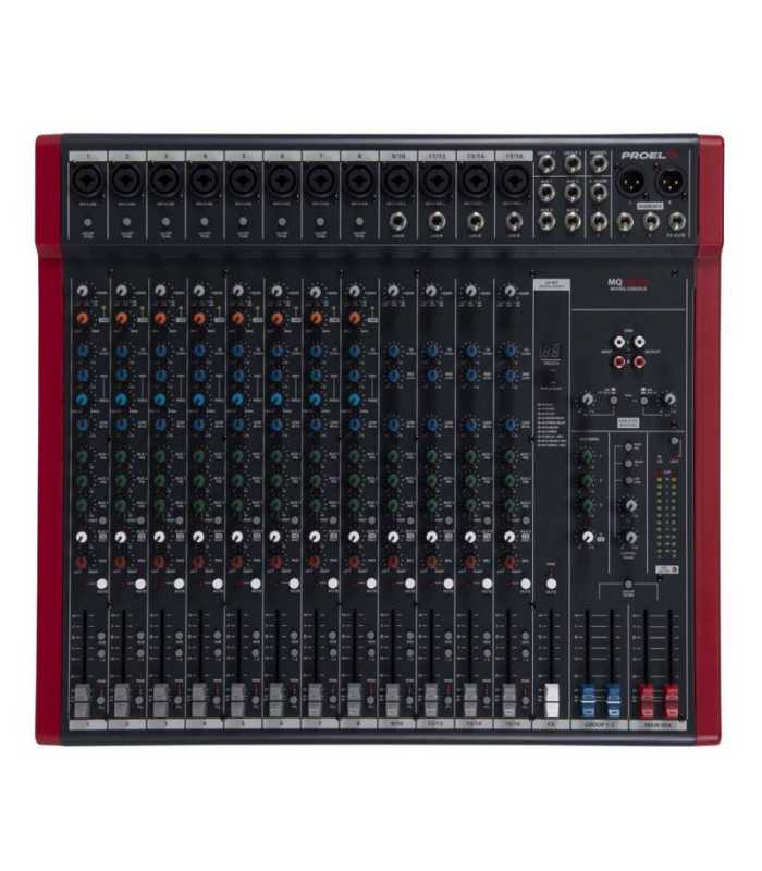 Table de mixage compacte à 16 canaux avec FX et USB Proel MQ16USB