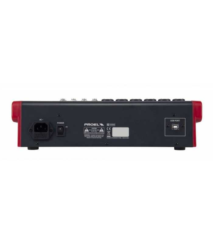 Mezcladora compacta de 12 canales con FX y USB Proel MQ12USB