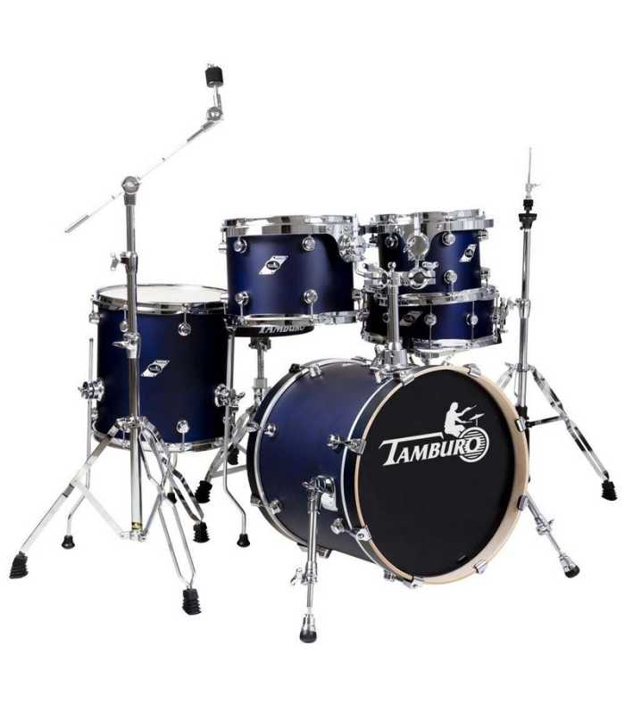 Batería 5 piezas acabados azul satinado Tamburo TB FORMULA18SBL