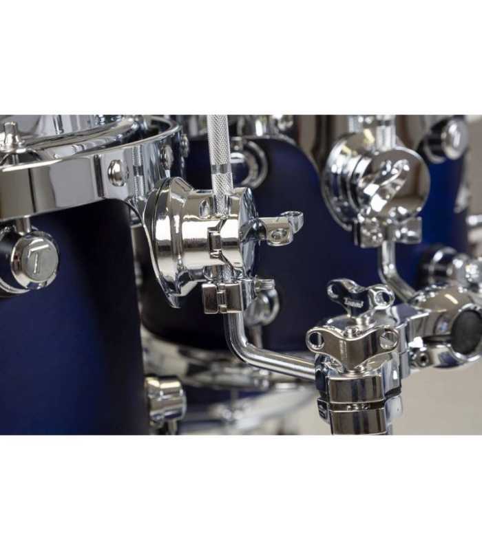 Batterie 5 pièces finitions bleu satiné Tamburo TB FORMULA18SBL
