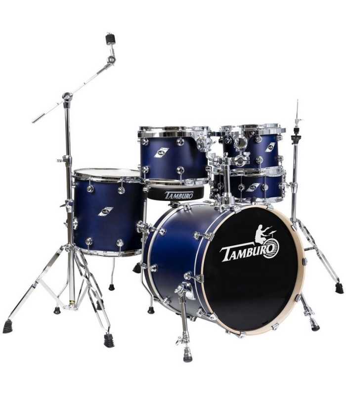 Batería 5 piezas acabados azul satinado Tamburo TB FORMULA20SBL