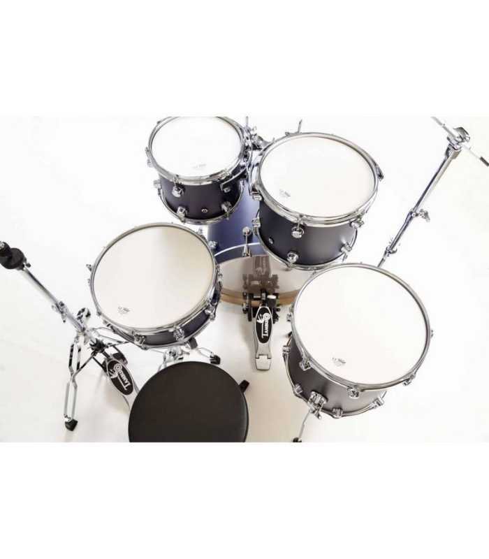 Batería 5 piezas acabados azul satinado Tamburo TB FORMULA20SBL