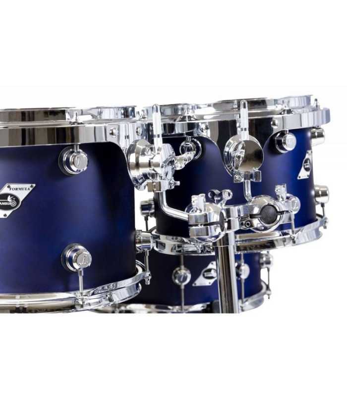 Batería 5 piezas acabados azul satinado Tamburo TB FORMULA20SBL