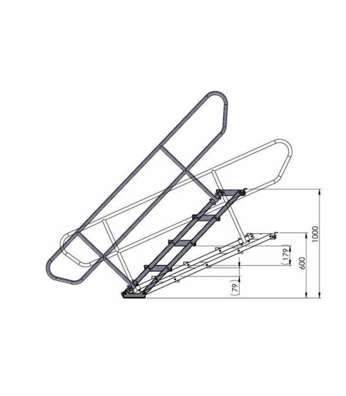 Escalera para plataforma escénica Modula Desks MODSTA60