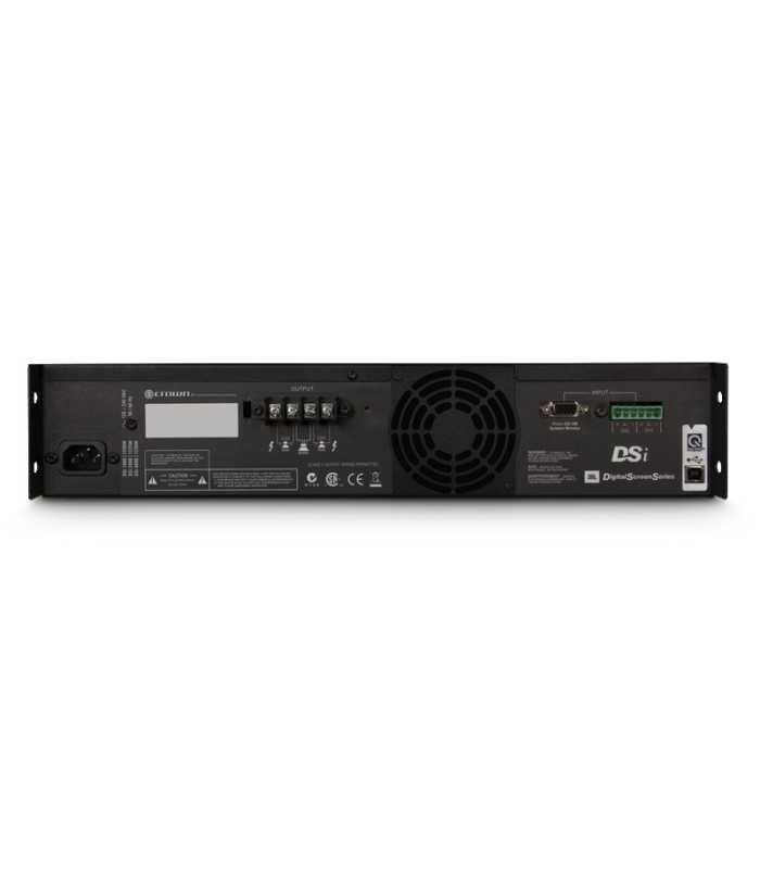 Amplificador de potencia de 2 canales Crown DSi 1000