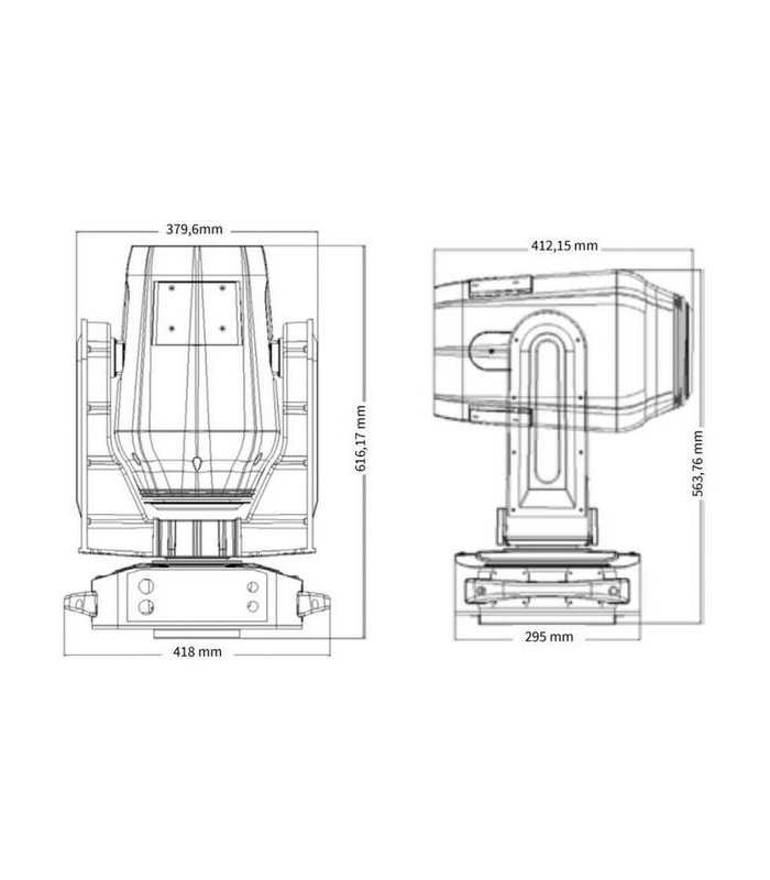 Cabeza móvil híbrido IP 55 Nicols BSW 17R IP