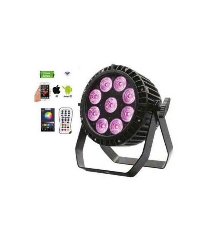 PAR LED autonome 9 x 8 W Nicols MOOVE PAR 908 IP