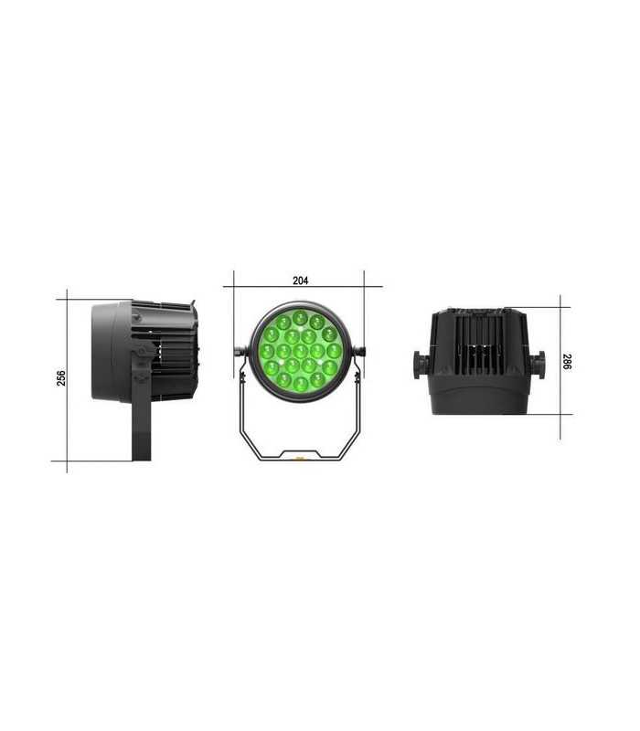 PAR LED 19 x 10 W RGBW Nicols PAR LED 1910 Z IP