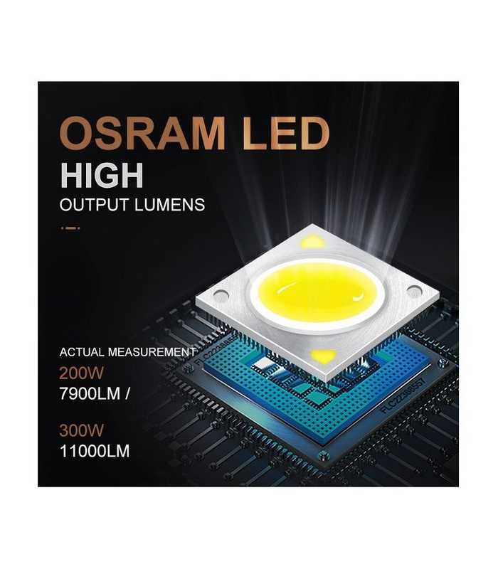 Proyector de gobos OSRAM 200 W LED IP 65 Nicols PI 200 R1 IP