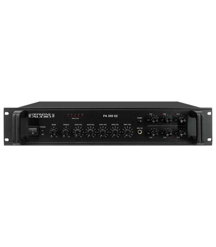 Amplificateur public-adress 6 zones Definitive Audio PA 250 6Z