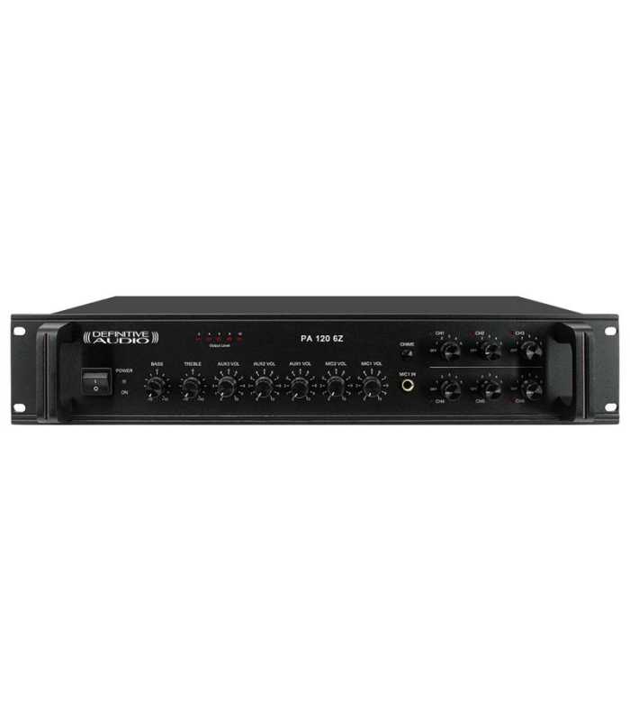 Amplificateur public-adress 6 zones Definitive Audio PA 120 6Z