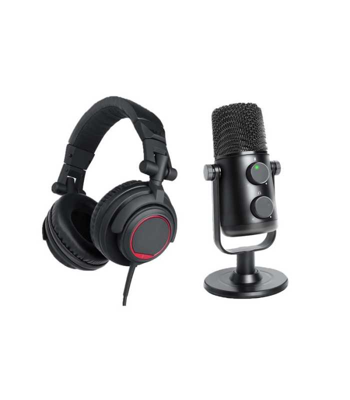 Paquete de micrófono y auriculares Power Studio VIBE PODCAST BUNDLE