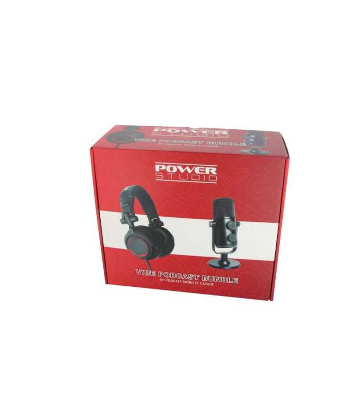 Pack micro + Casque Power Studio VIBE PODCAST BUNDLE