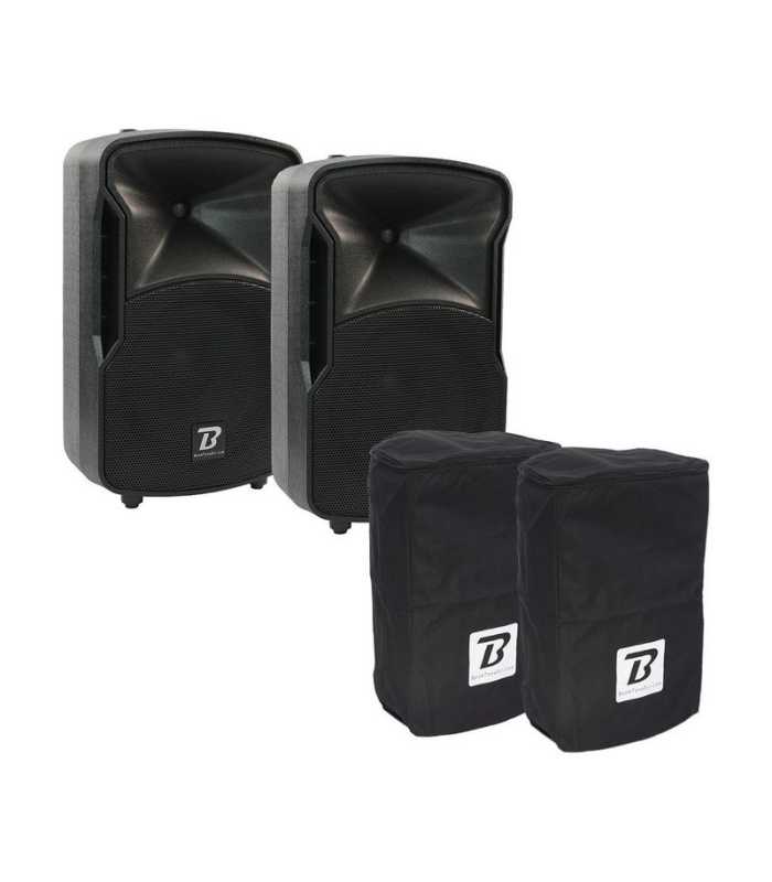 Pack Enceintes actives et housses BoomTone DJ PRO12-DSP Bundle
