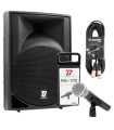 Pack de altavoces y micrófonos activos BoomTone DJ MS12A MP3 + MIC100
