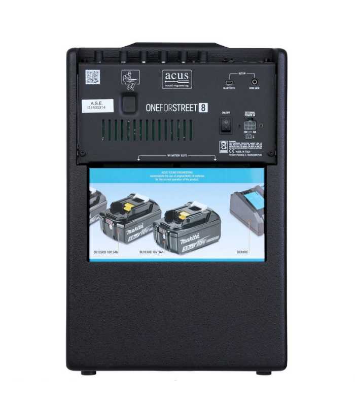 Amplificador para instrumentos acústicos ACUS ONEFORSTREET 8 BLACK