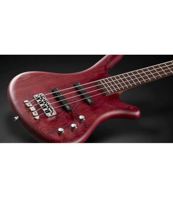 Basse électrique Warwick Corvette Standard Ash - 5 cordes - passive / passive  -  Colored Transparent Satin