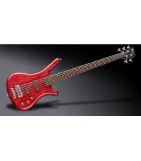 Basse électrique Warwick Corvette Standard Ash - 5 cordes - active  / active   - Colored Transparent Satin
