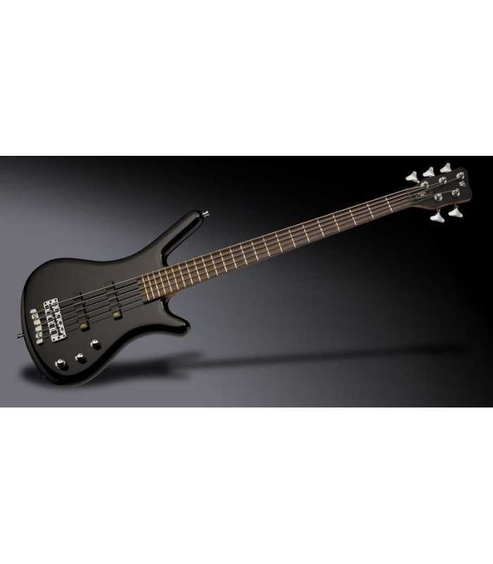 Bajo eléctrico Warwick Corvette Standard Ash - 5 cuerdas - activo / activo Solid Black High Polish