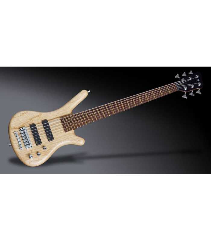 Basse électrique Warwick Corvette Standard Ash - 6 cordes - active  / active  Natural Transparent Satin