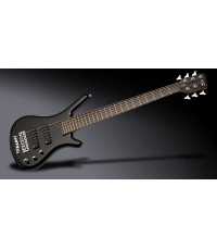 Basse électrique Warwick Corvette Standard Ash - 6 cordes - active  / active  Solid Black High Polish