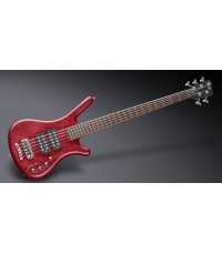 Basse électrique Warwick Corvette $$ - 5 cordes - passive - active Colored Transparent Satin