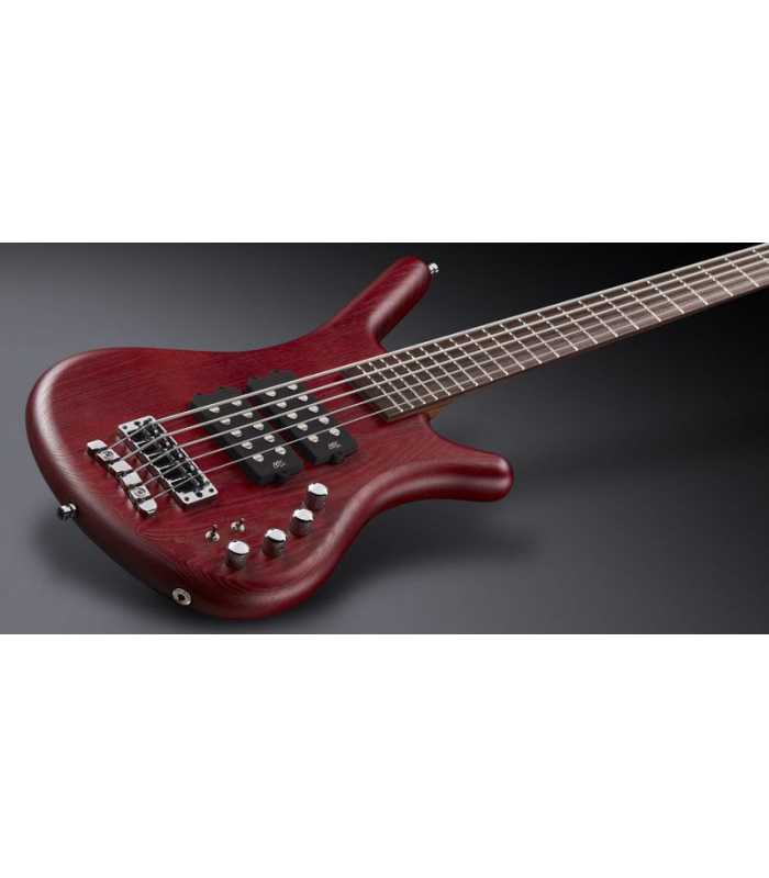 Basse électrique Warwick Corvette $$ - 5 cordes - passive - active Colored Transparent Satin