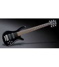 Basse électrique Warwick Streamer LX - 6 cordes - active - active  Solid Black High Polish