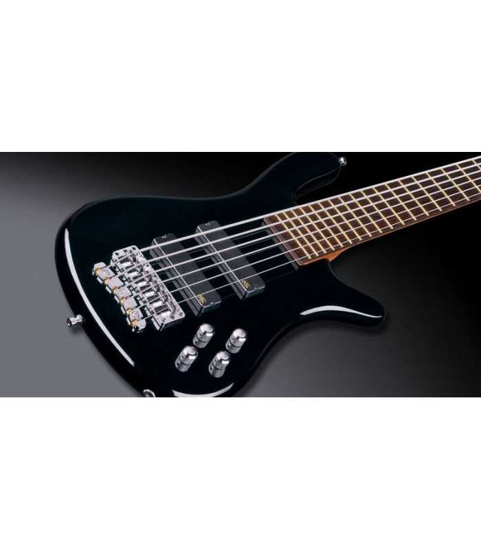 Bajo eléctrico Warwick Streamer LX - 6 cuerdas - activo - activo Solid Black High Polish