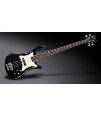 Basse électrique Warwick Streamer CV - 4 cordes - passive - passive Solid Black High Polish