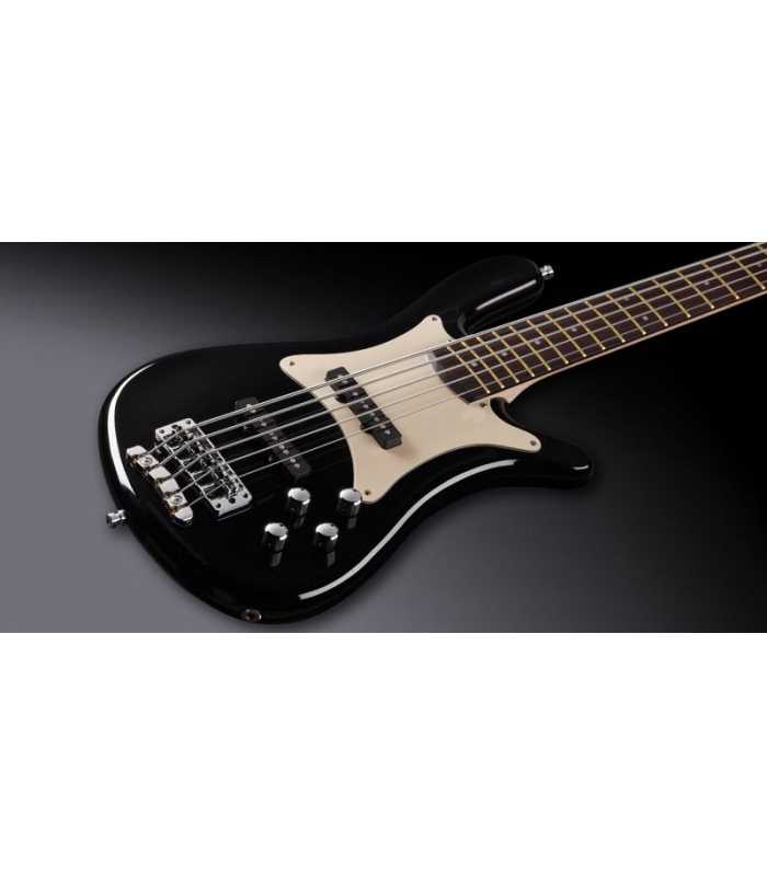 Bajo eléctrico Warwick Streamer CV - 5 cuerdas - pasivo - pasivo Solid Black High Polish