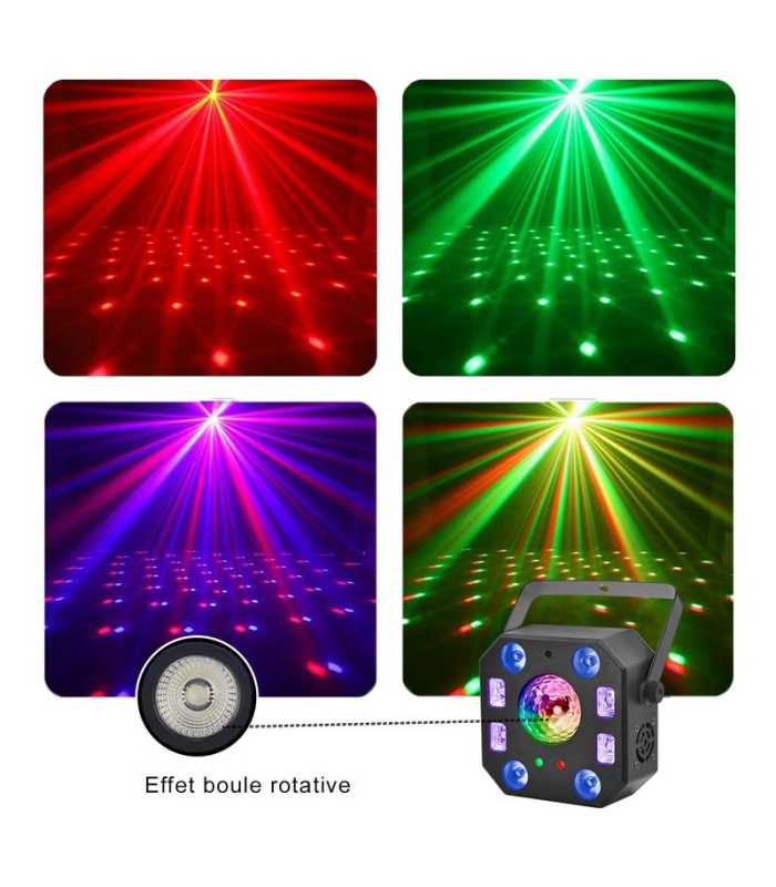 Juego de luces multiefecto Power Lighting METEOR TERRA