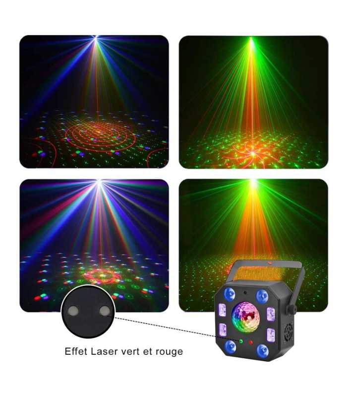 Juego de luces multiefecto Power Lighting METEOR TERRA