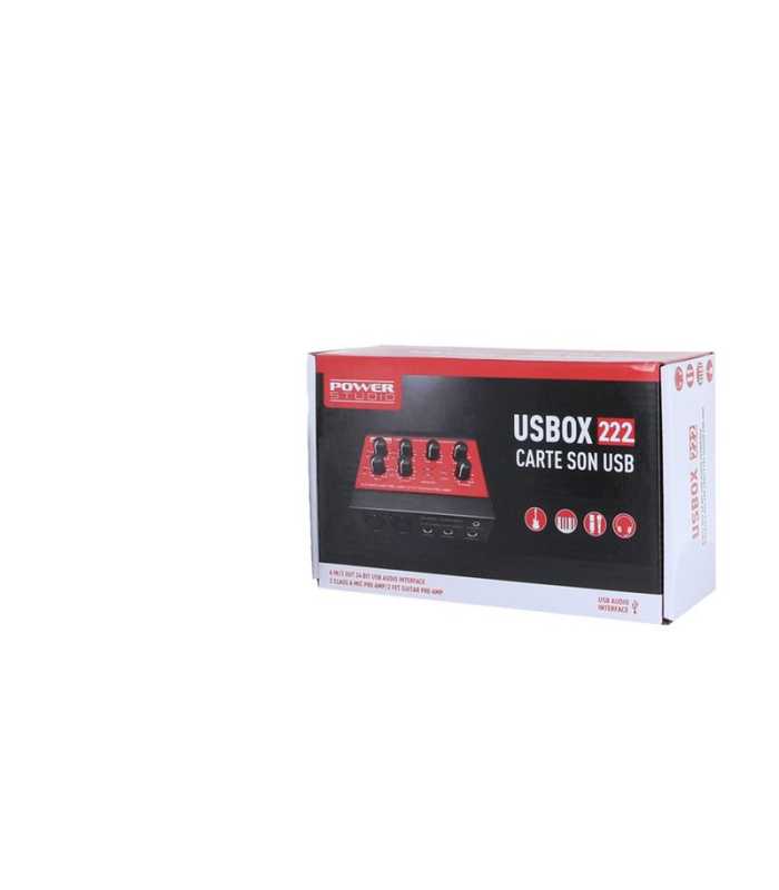 Interfaz de audio  Power Studio USBOX 222