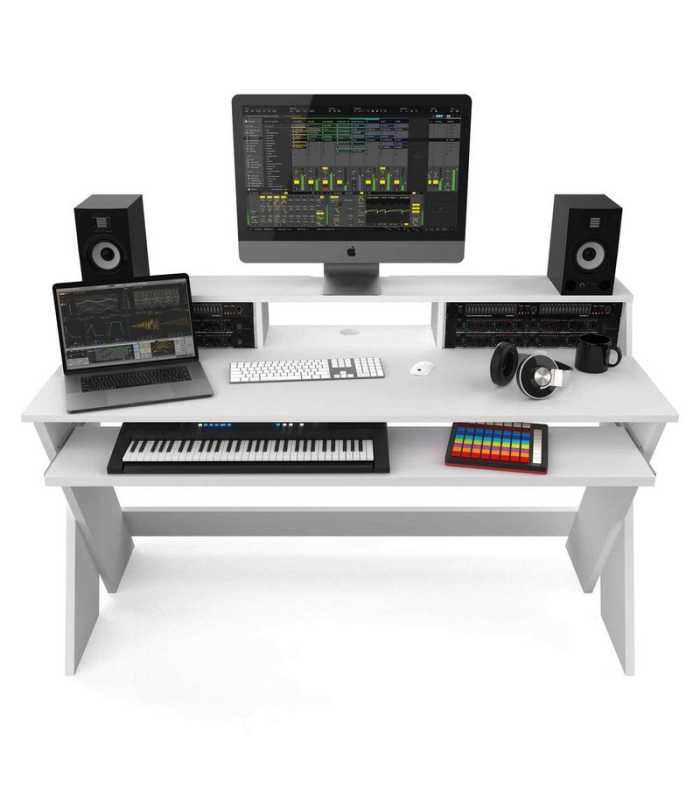 Poste de travail de studio Glorious DJ SOUND DESK PRO WHITE