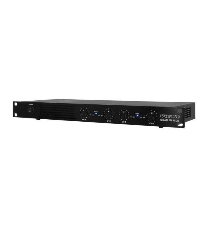 Amplificateur 4 canaux Definitive Audio QUAD 1U 150D