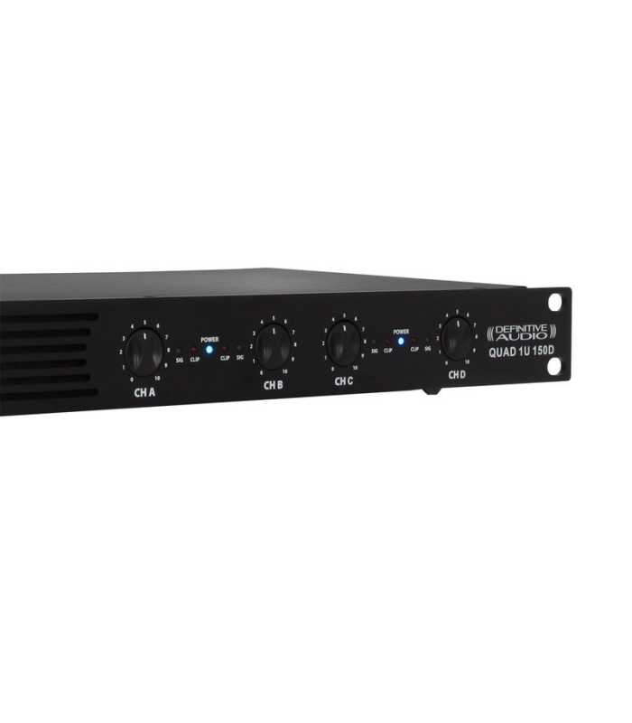 Amplificateur 4 canaux Definitive Audio QUAD 1U 150D