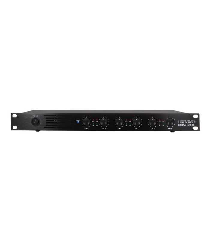 Amplificateur 6 canaux Definitive Audio SEXTA 1U 75D