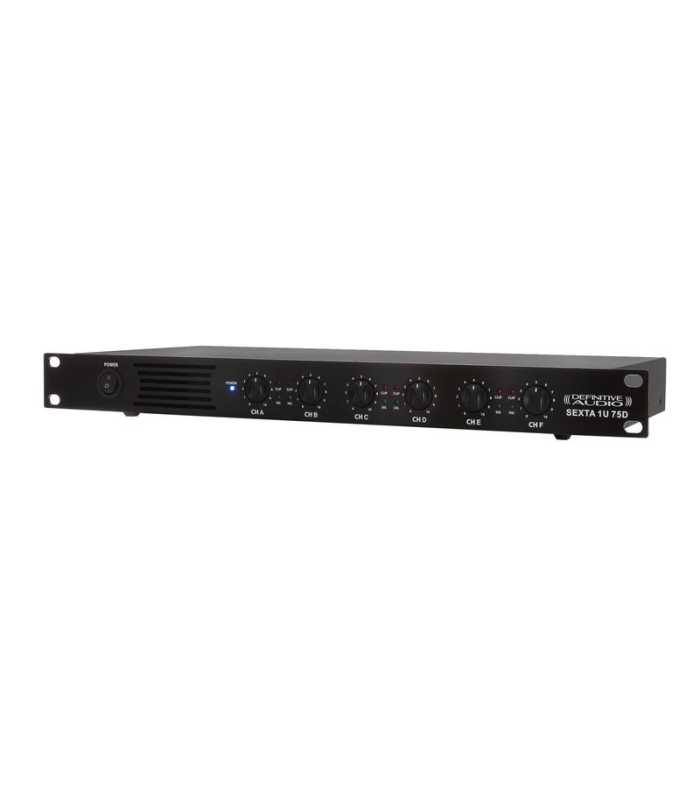Amplificateur 6 canaux Definitive Audio SEXTA 1U 75D
