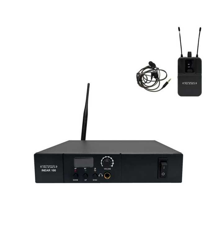 Sistema de auriculares mono Definitive Audio INEAR 100 UHF