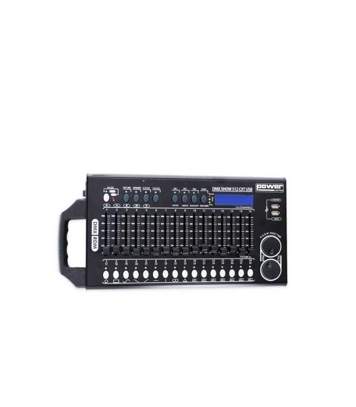 Consola de iluminación DMX SHOW 512 CXT USB Power Lighting