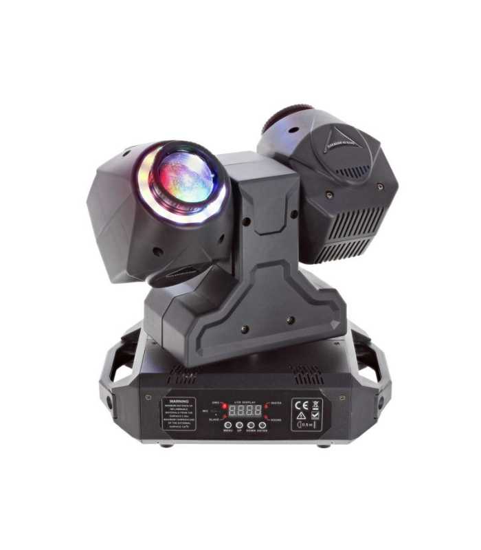 2 Lyres Beam 40W avec anneau Power Lighting 2LYRE BEAM 40 RING