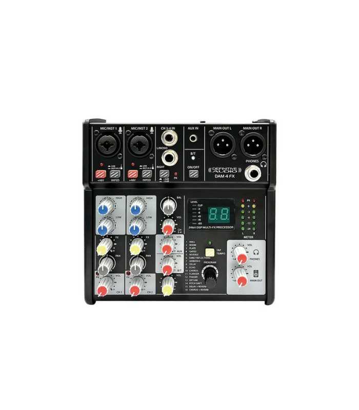 Mixeur avec effets Definitive Audio DAM 4 FX